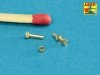 Aber 16110 Turned imitation of Hexagonal bolts &amp;amp;amp;amp;amp; nuts 1,6 x 4,0 mm x 15 pcs. And 1,6mm nuts x 10 pcs. (1:16)